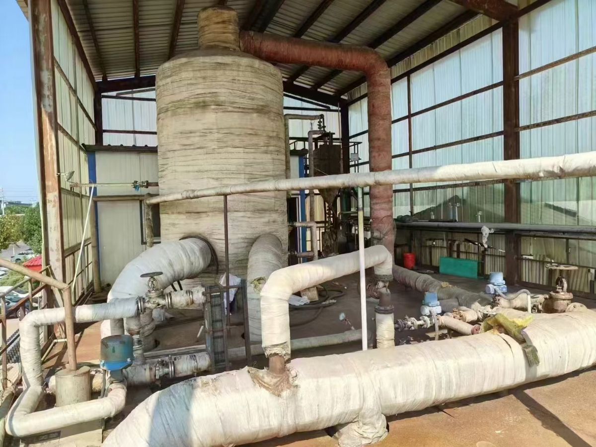 转让二手MVR蒸发器 一套处理量5吨材质钛材节能MVR蒸发器