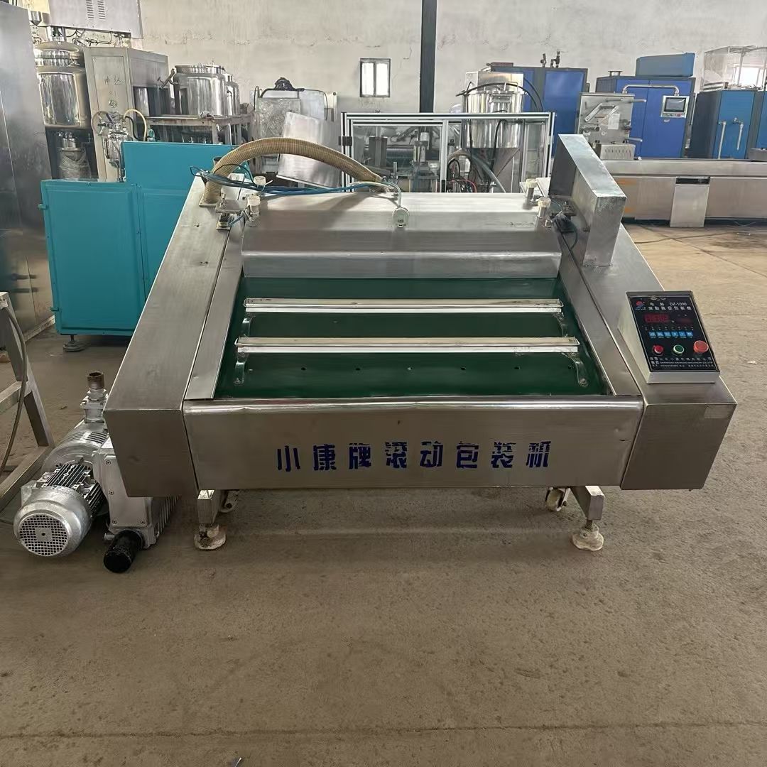 转让二手滚动式包装机 一台1000型双封小康产连续式滚动包装机