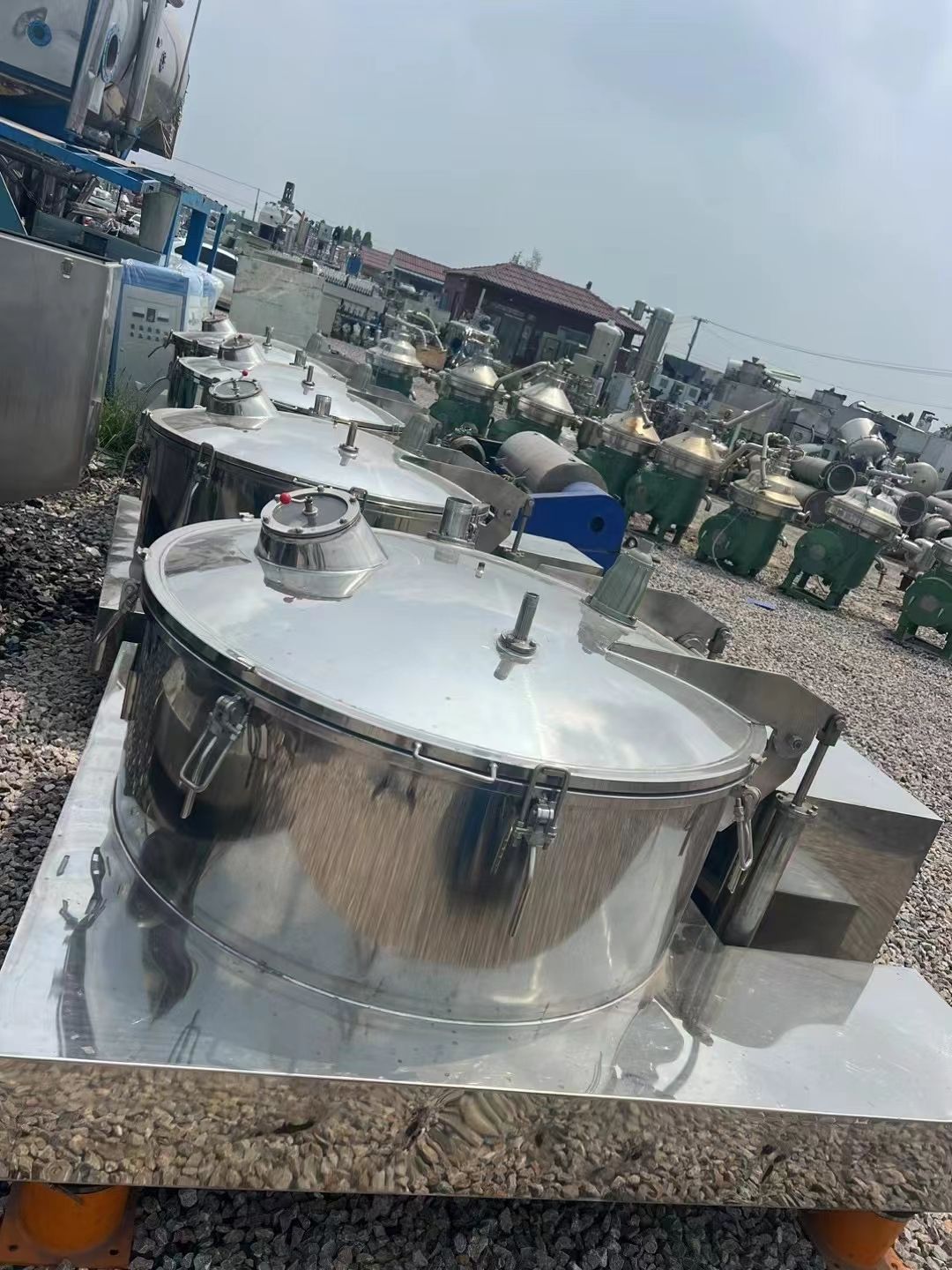 转让二手平板离心机 五台1250型平板吊带式离心机 质保一年