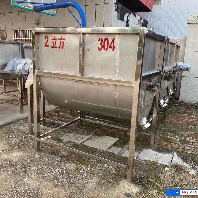 转让二手卧式混合机 0.5立方-3立方不锈钢螺带混合机