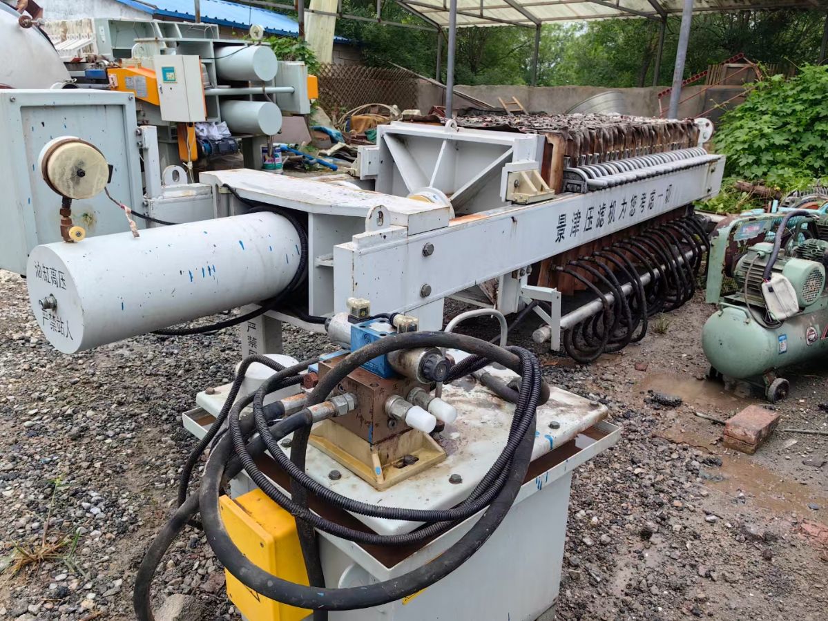 转让二手隔膜压滤机 一台30平方景津产暗流反冲洗隔膜压滤机