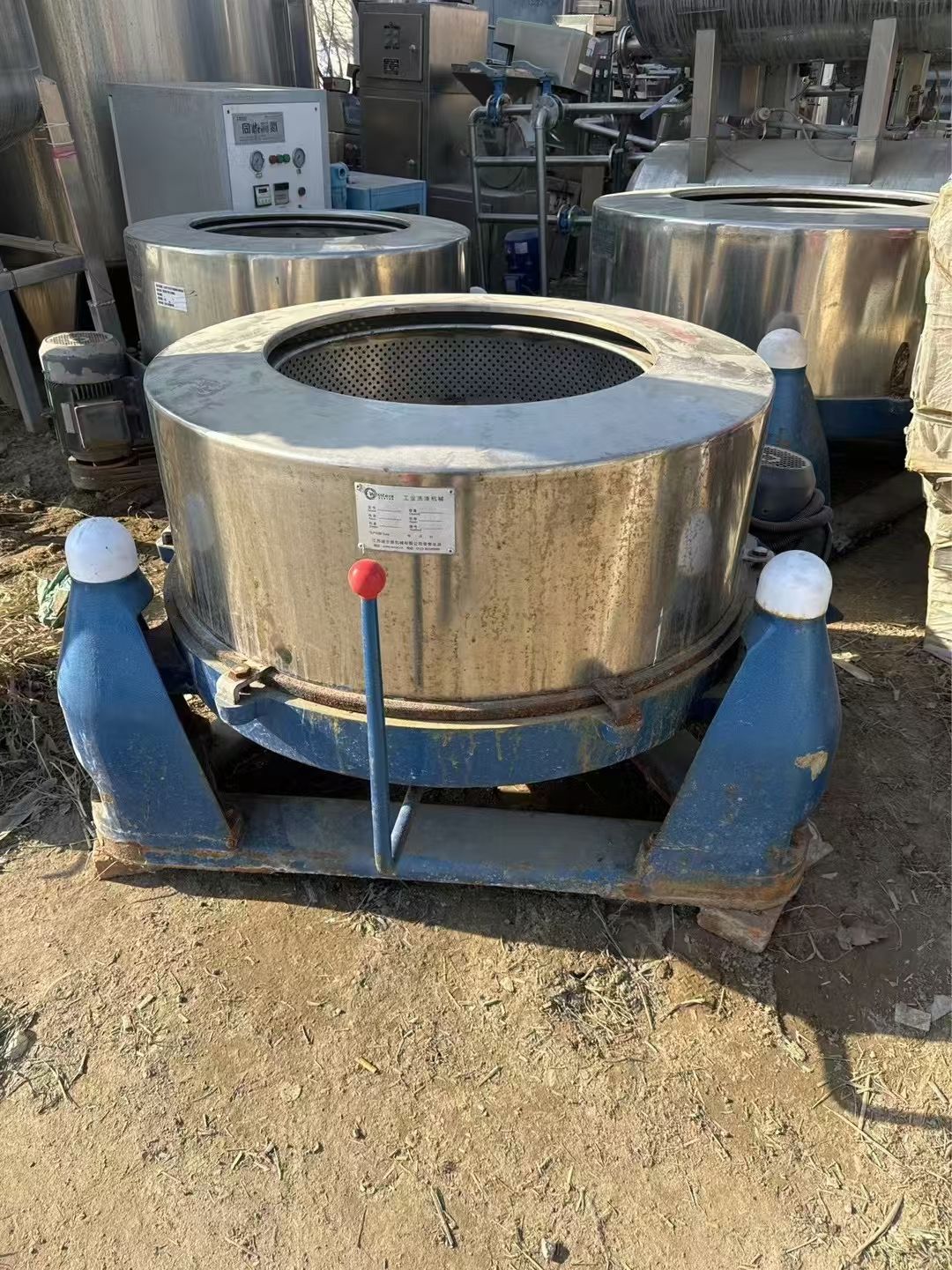 转让二手三足离心机 直径800-1000型食品级脱水式三足离心机