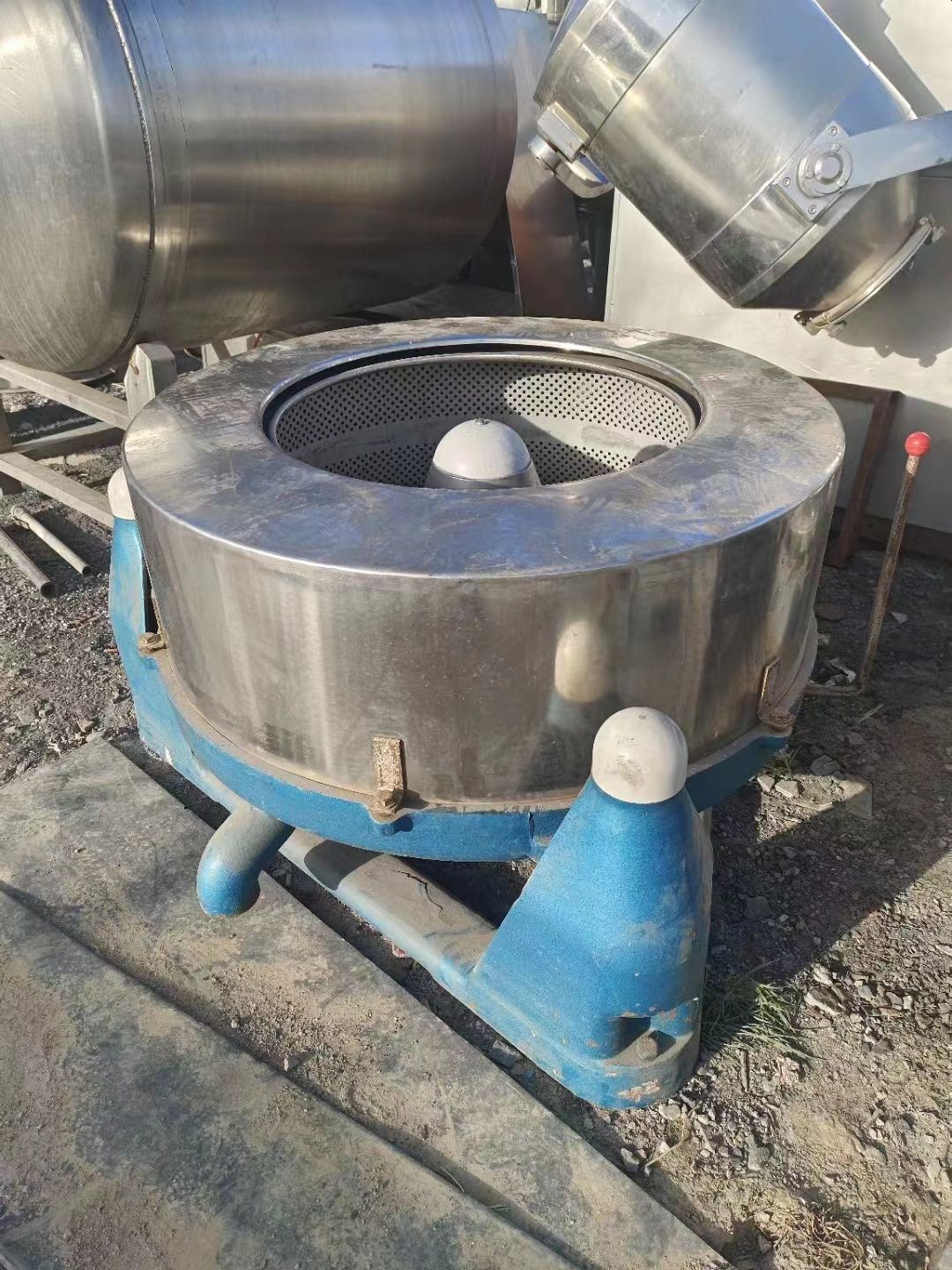 转让二手三足脱水机 两台直径1000型三足脱水离心机