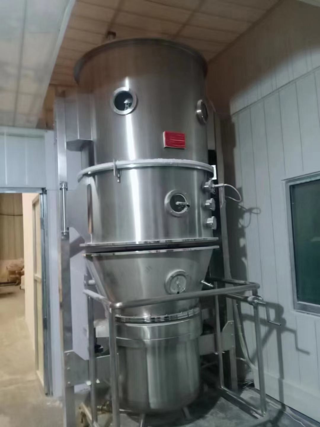 转让二手沸腾干燥机 一台120型食品级沸腾制粒干燥机