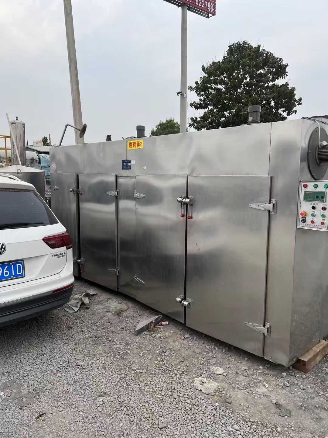 转让二手热风烘箱 四台四门八车电气两用热风循环烘箱