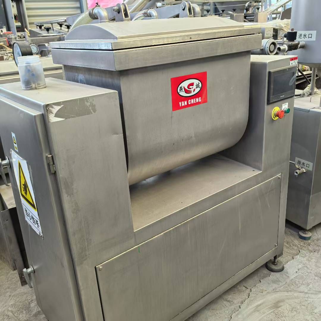 转让二手真空和面机 一台北京燕诚产2袋面卧式真空和面机