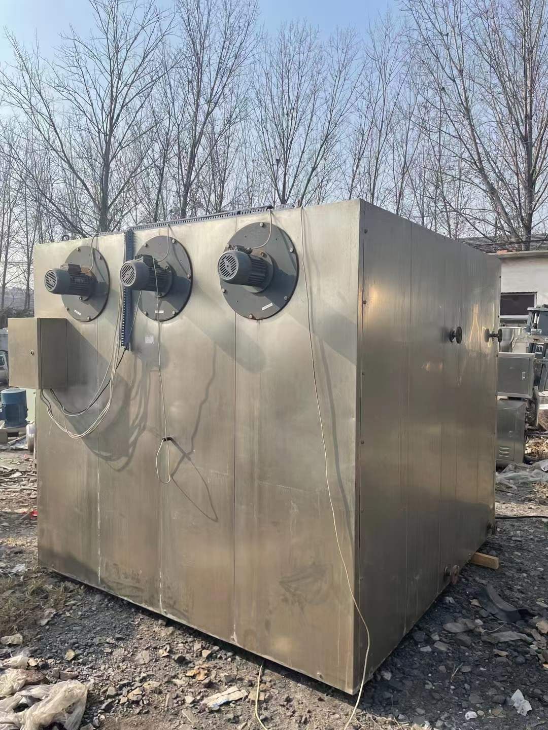 转让二手热风烘箱 一台两门四车电汽两用循环烘箱