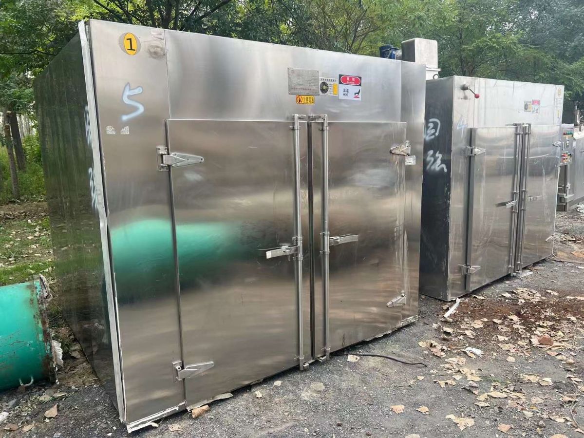转让二手热风烘箱 五台两门四车常州一步产热风循环烘箱