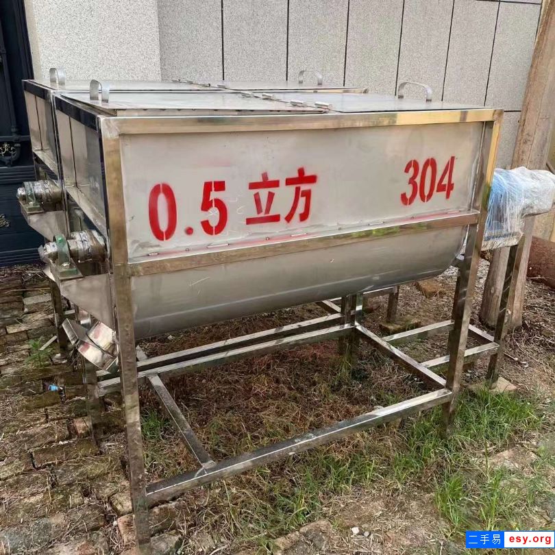 转让二手卧式混合机 0.5立方-3立方不锈钢螺带混合机