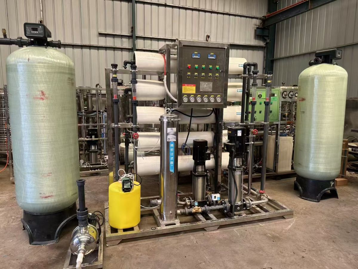 转让二手双级水处理 一台处理量2吨双级反渗透水处理