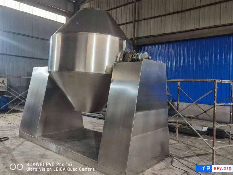 出售二手双锥干燥机 两台5000L搪瓷双锥干燥机