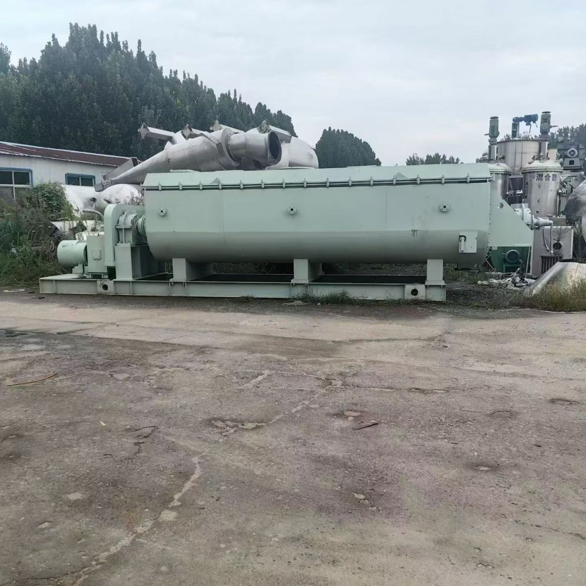 转让二手桨叶干燥机 一台面积70平方双轴空心桨叶干燥机