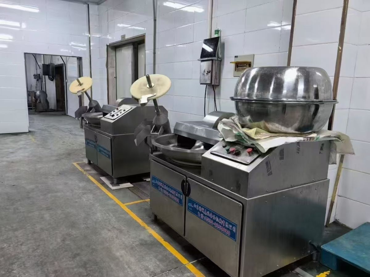 转让二手变频斩拌机 四台80型诸城千秋产高速变频斩拌机