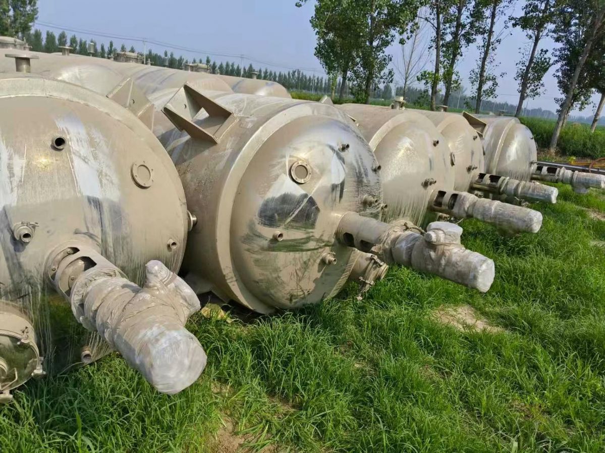 转让二手醇沉罐 10台容积5000升全不锈钢醇沉罐