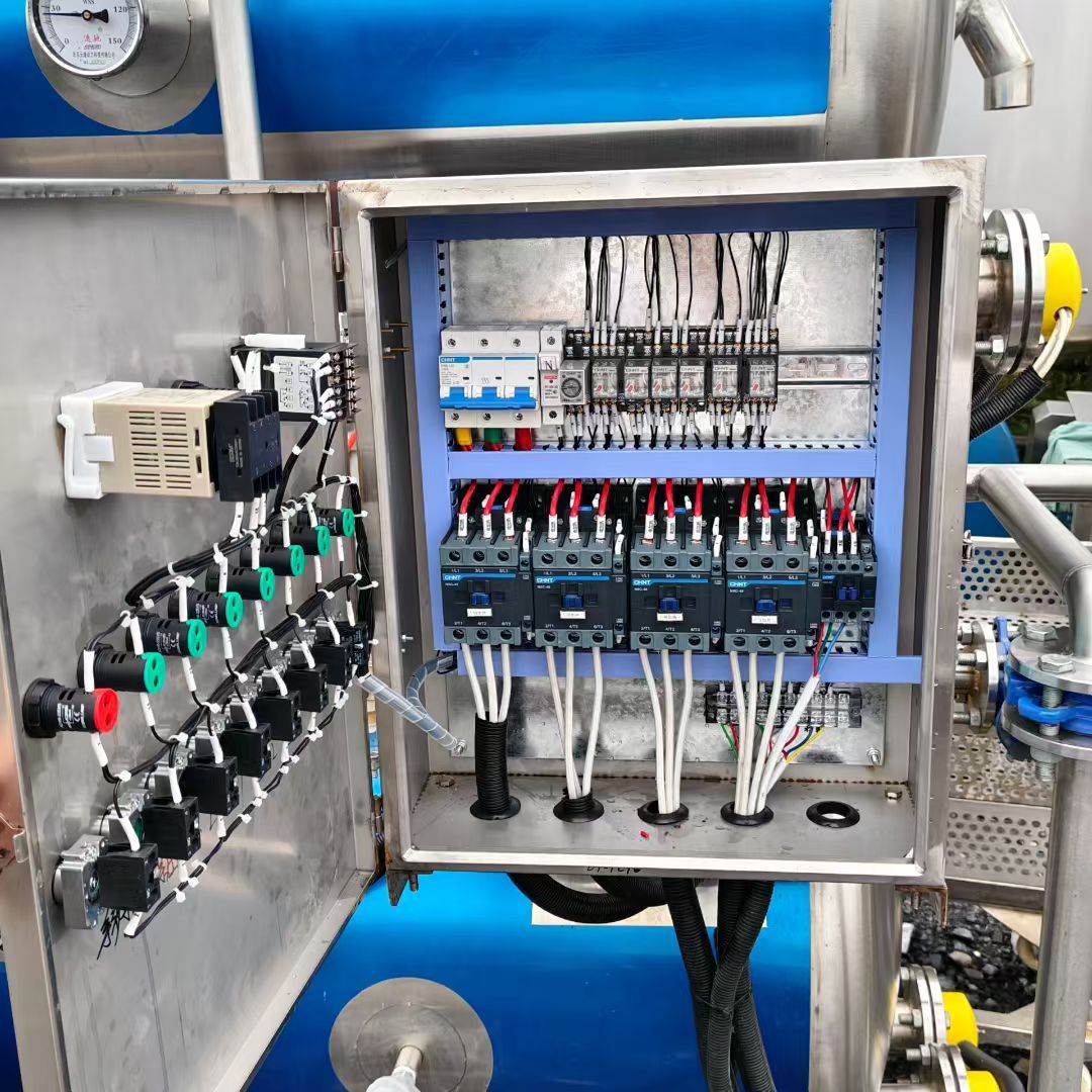 转让二手双层杀菌锅 一台容积0.55立方半自动电加热双层杀菌锅