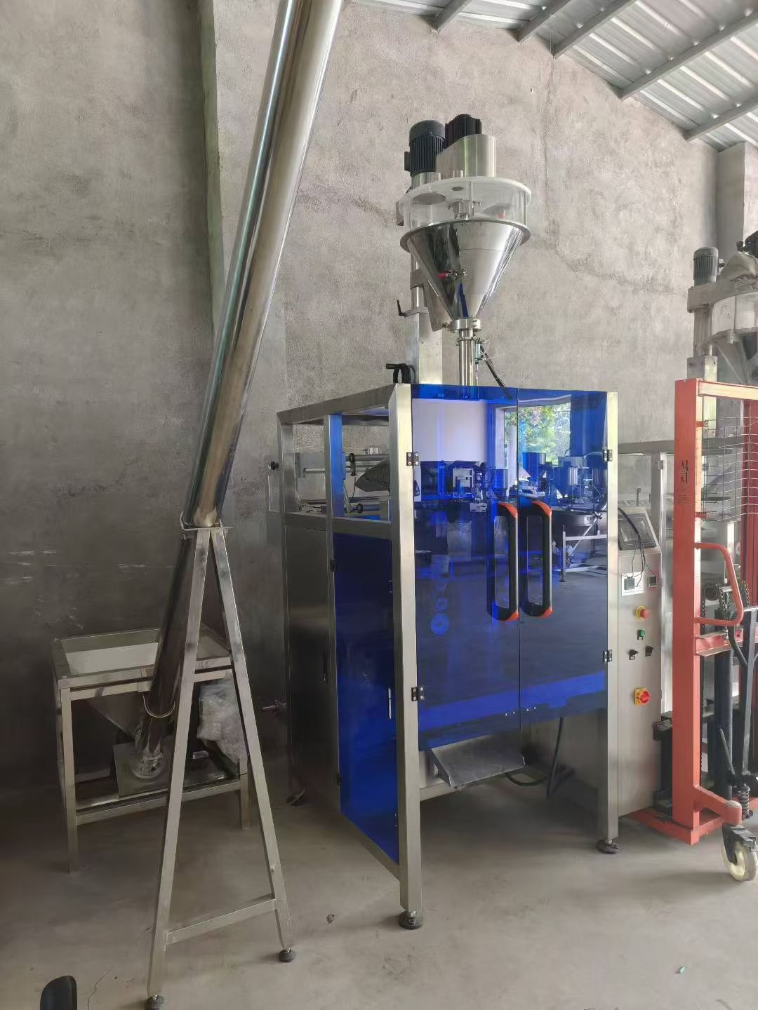 转让二手粉末包装机 一台720型全自动带强制堵料立式粉末包装机