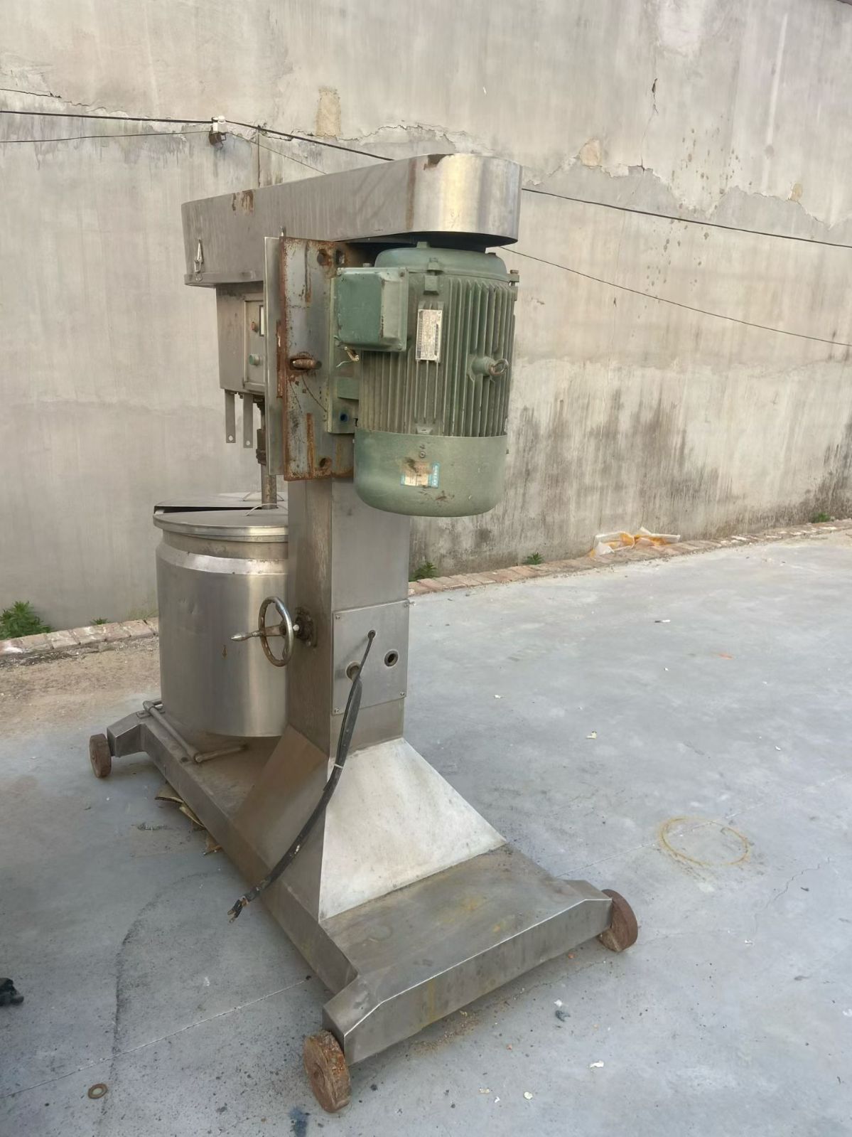 转让二手高速打浆机 一台容积200升变频调速高速打浆机