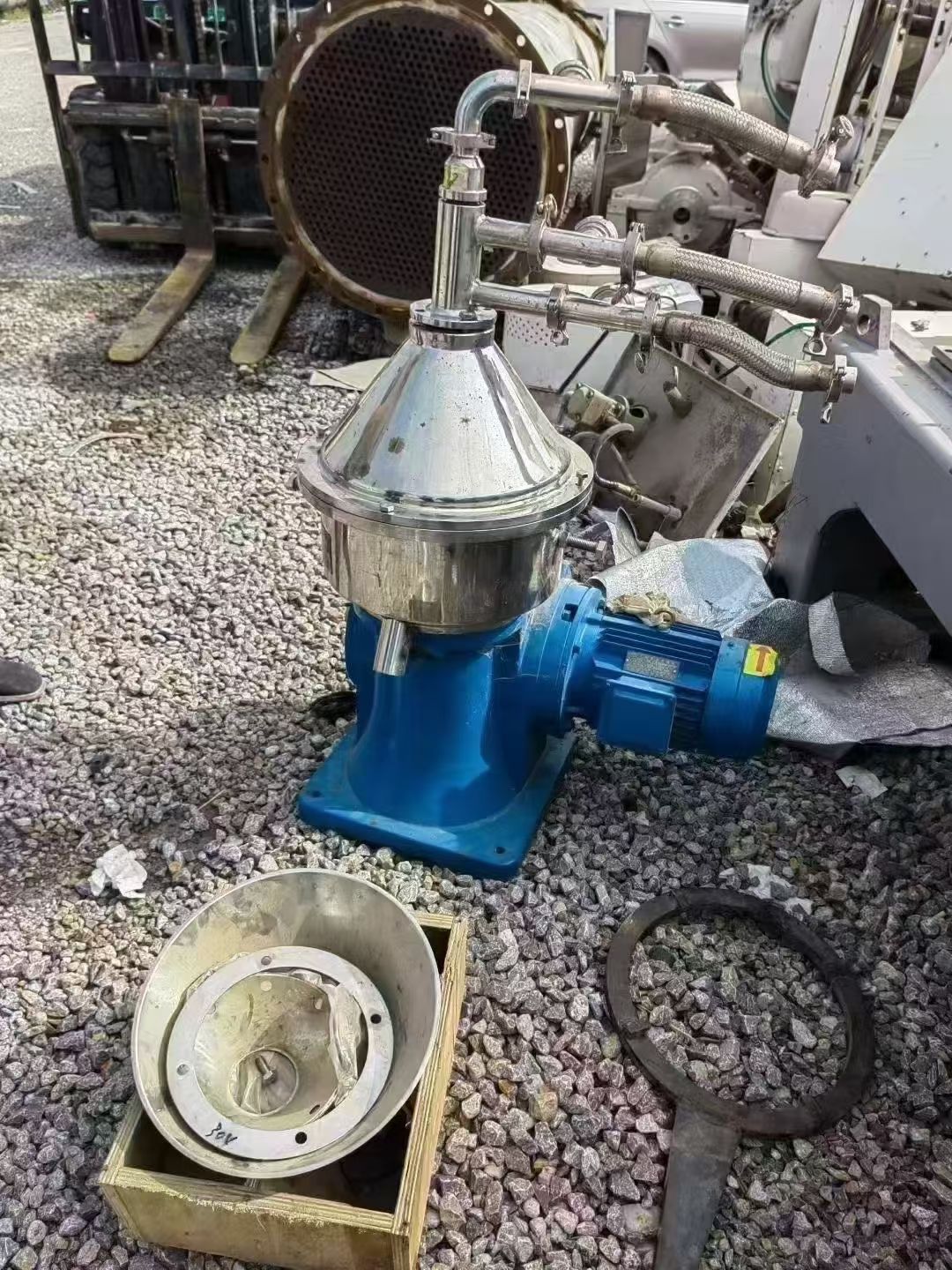 转让二手碟式分离机 一台*到货一台KYDR203型三相碟式分离机