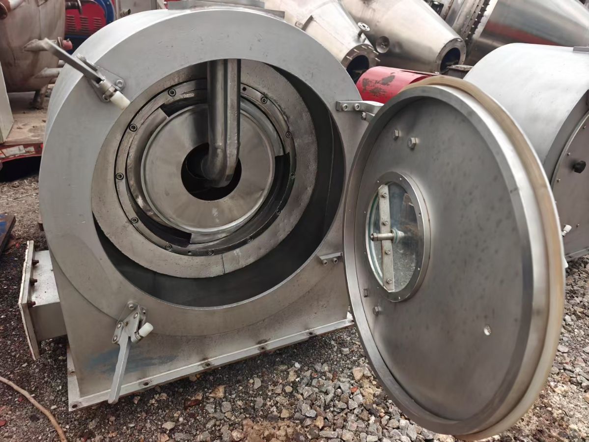 转让二手卧式过滤离心机 四台450型316成新卧式螺旋晒网过滤离心机