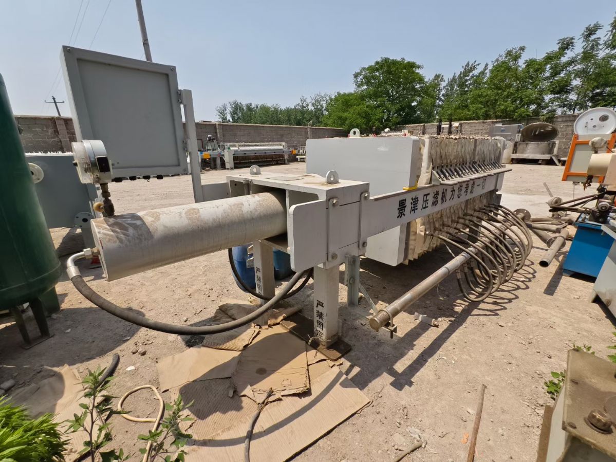 转让二手隔膜压滤机 一台20平方景津产自动隔膜压滤机