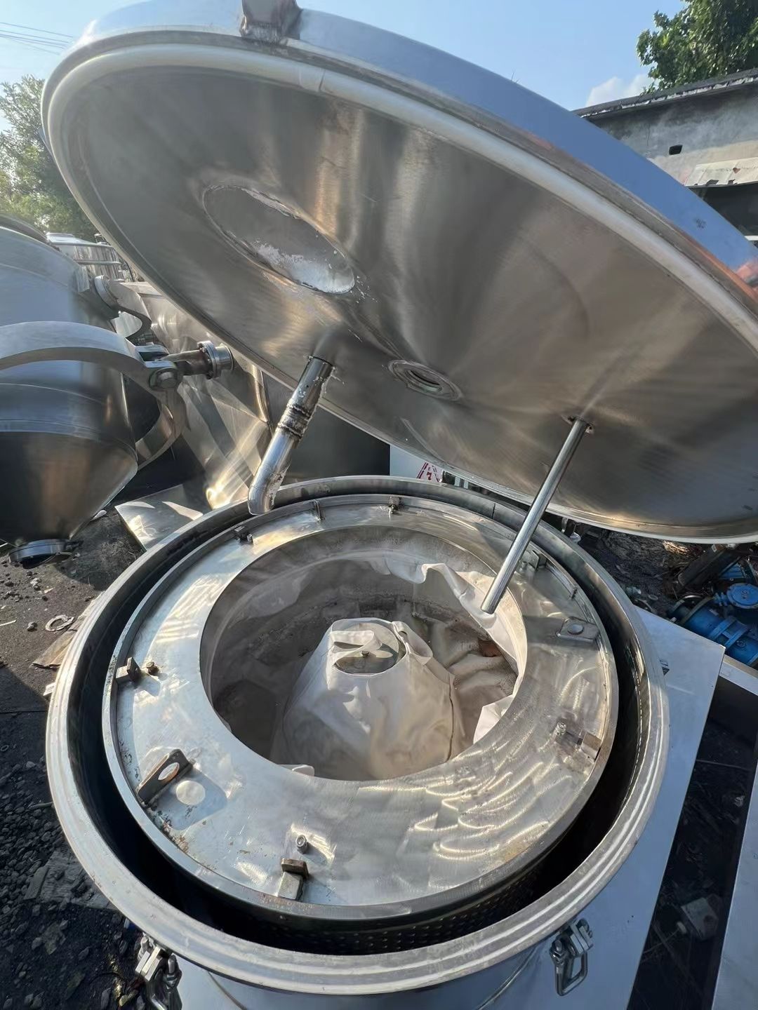 转让二手平板离心机 两台1250型赛得利产平板吊带式离心机