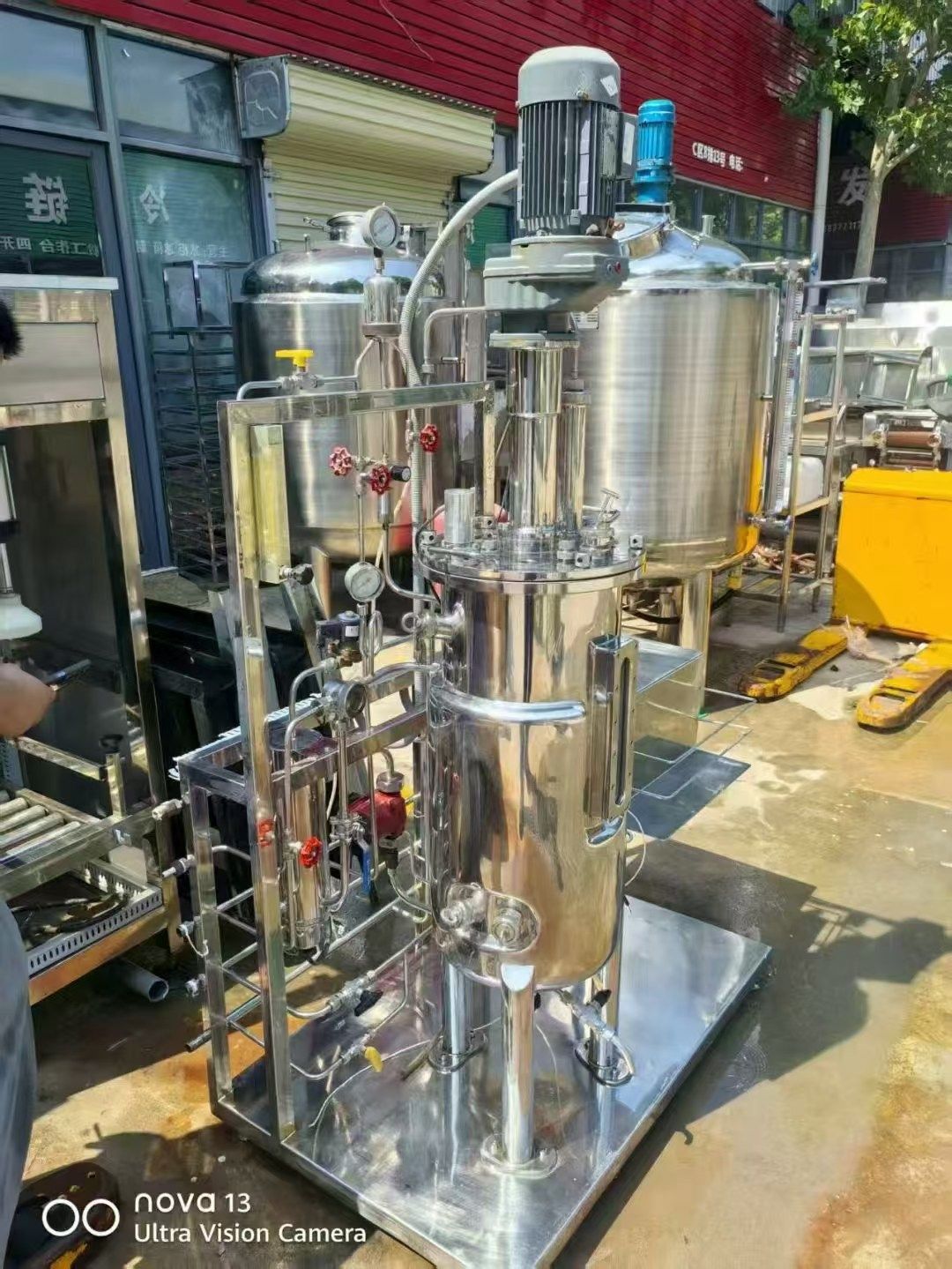 转让二手生物发酵罐 一台容积100升材质316生物发酵罐