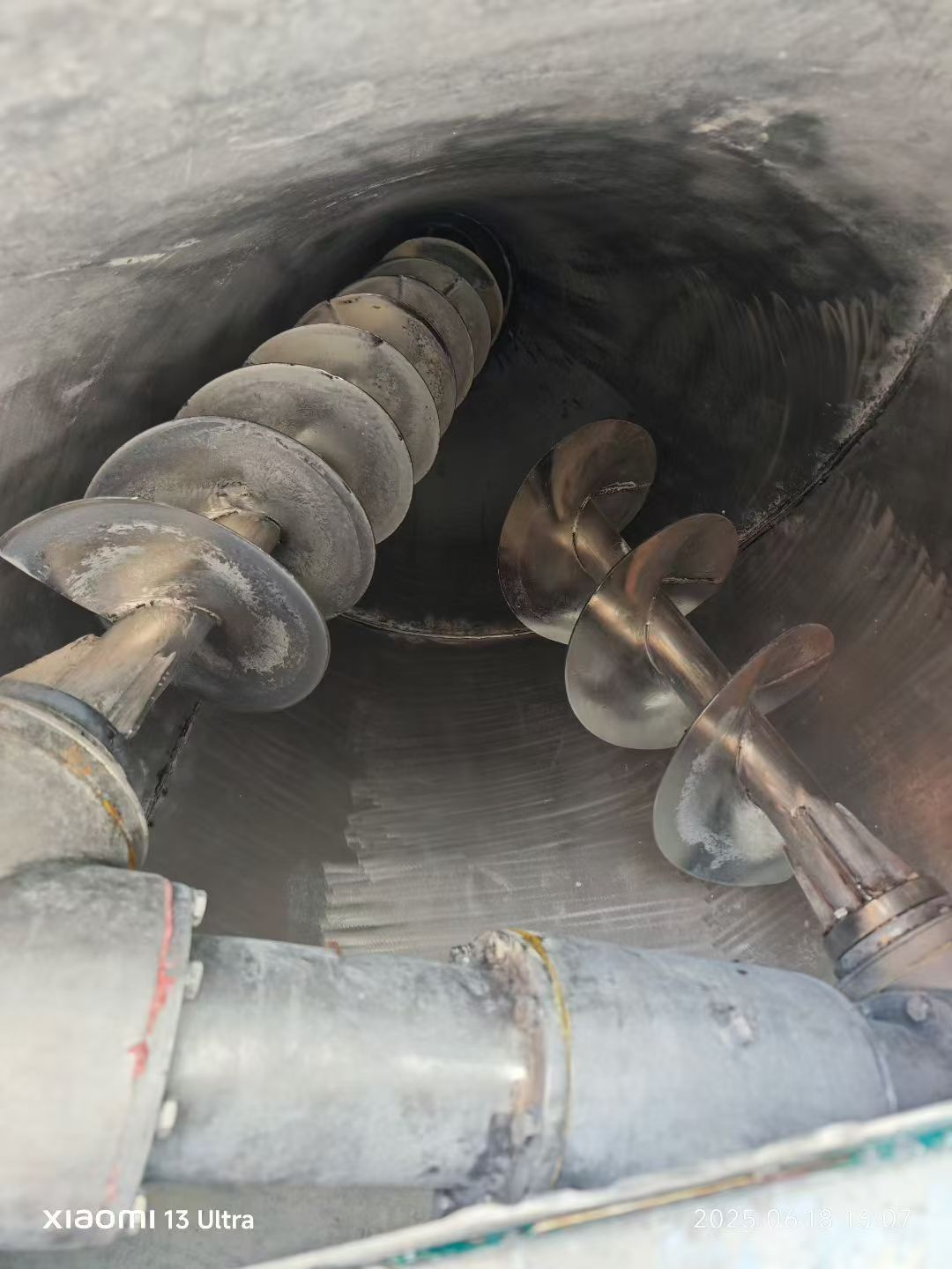 转让二手锥型混合机 三台容积1立方双螺旋锥形混合机