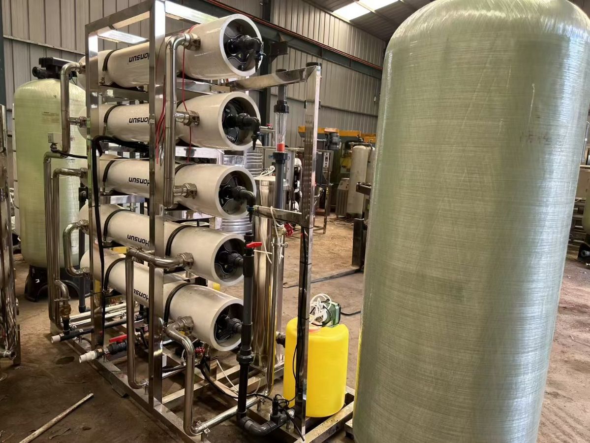 转让二手双级水处理 一台处理量2吨双级反渗透水处理