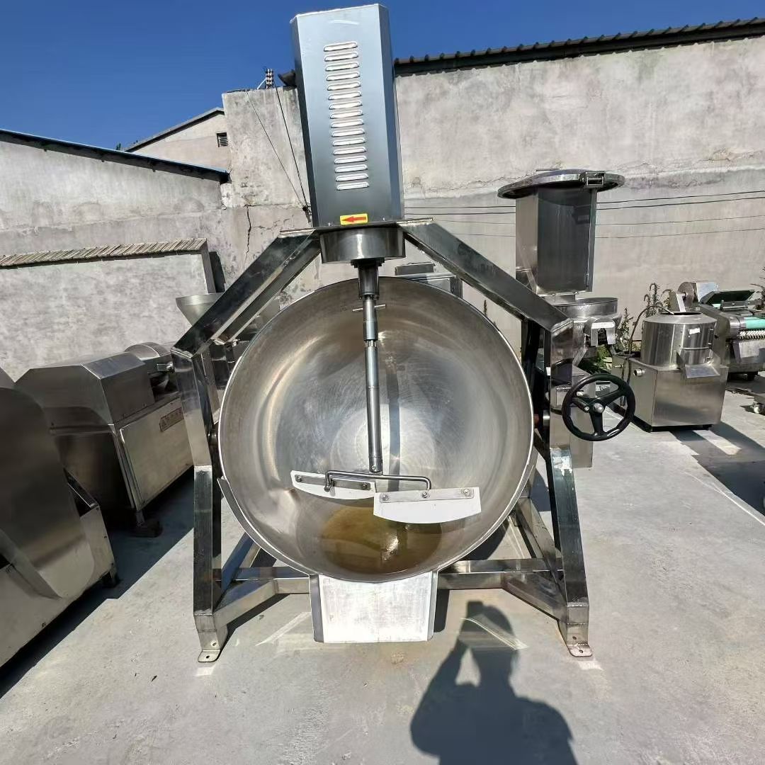 转让二手行星炒锅 一台容积500升电加热半自动行星搅拌炒锅