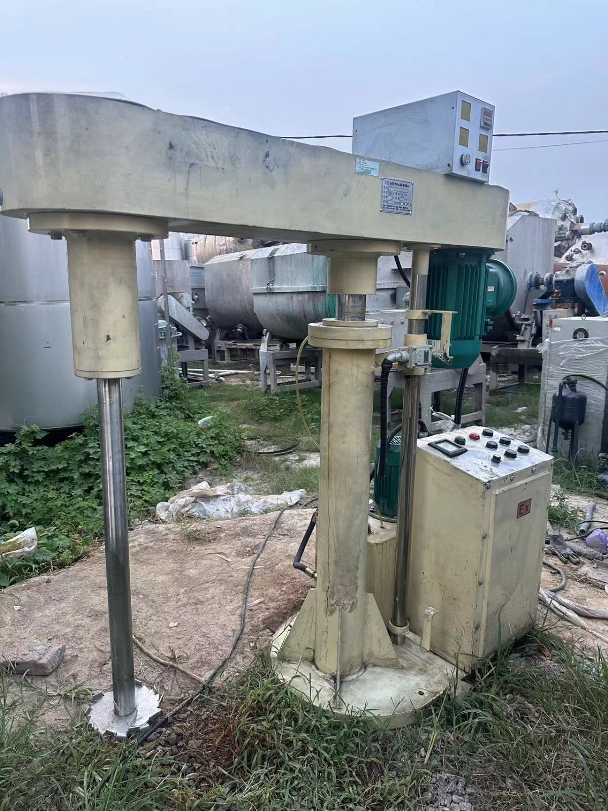 转让二手高速分散机 四台功率4千瓦全防爆高速分散机