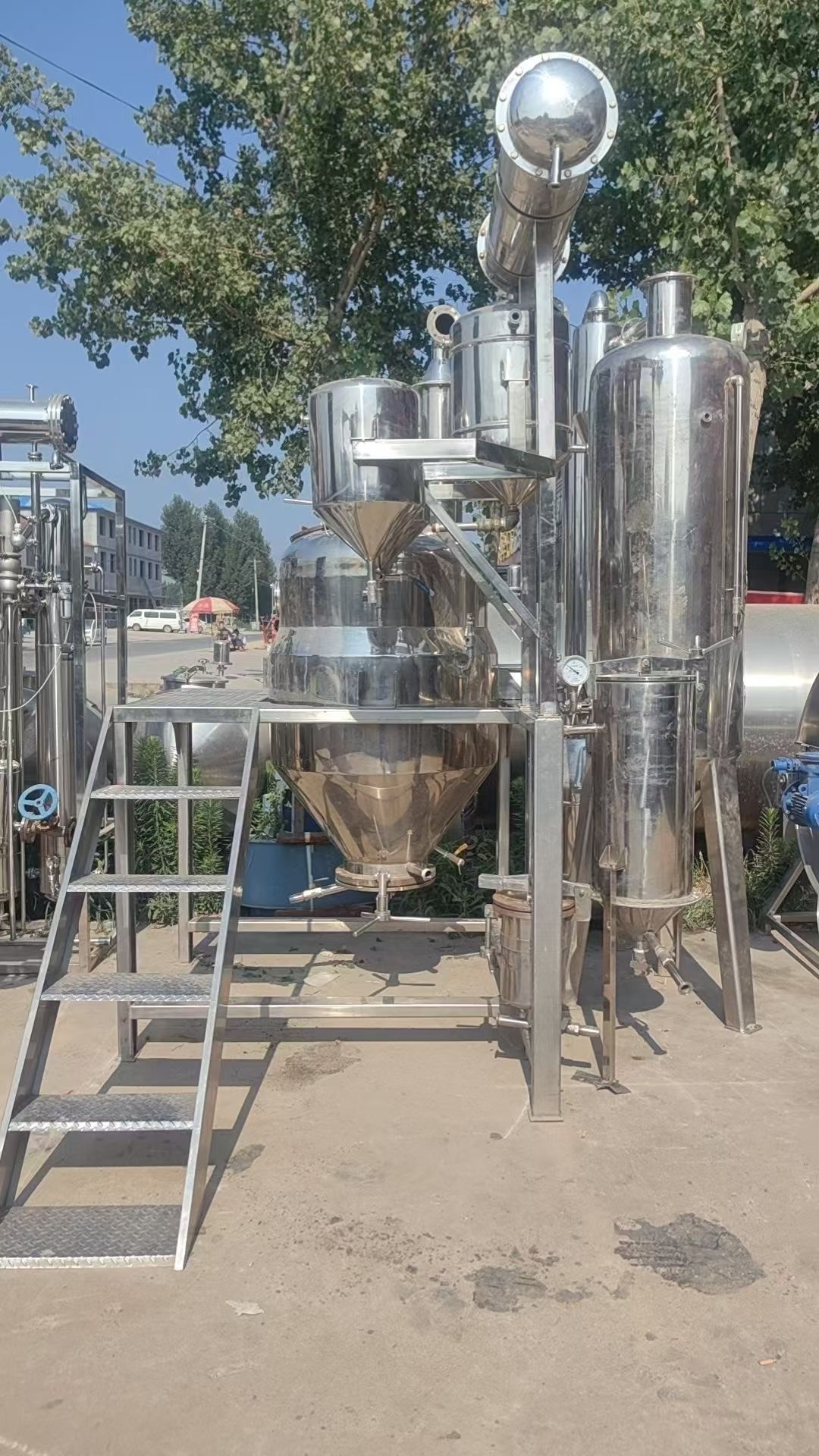 转让二手浓缩机组 一套容积500升多功能回流浓缩提取机组