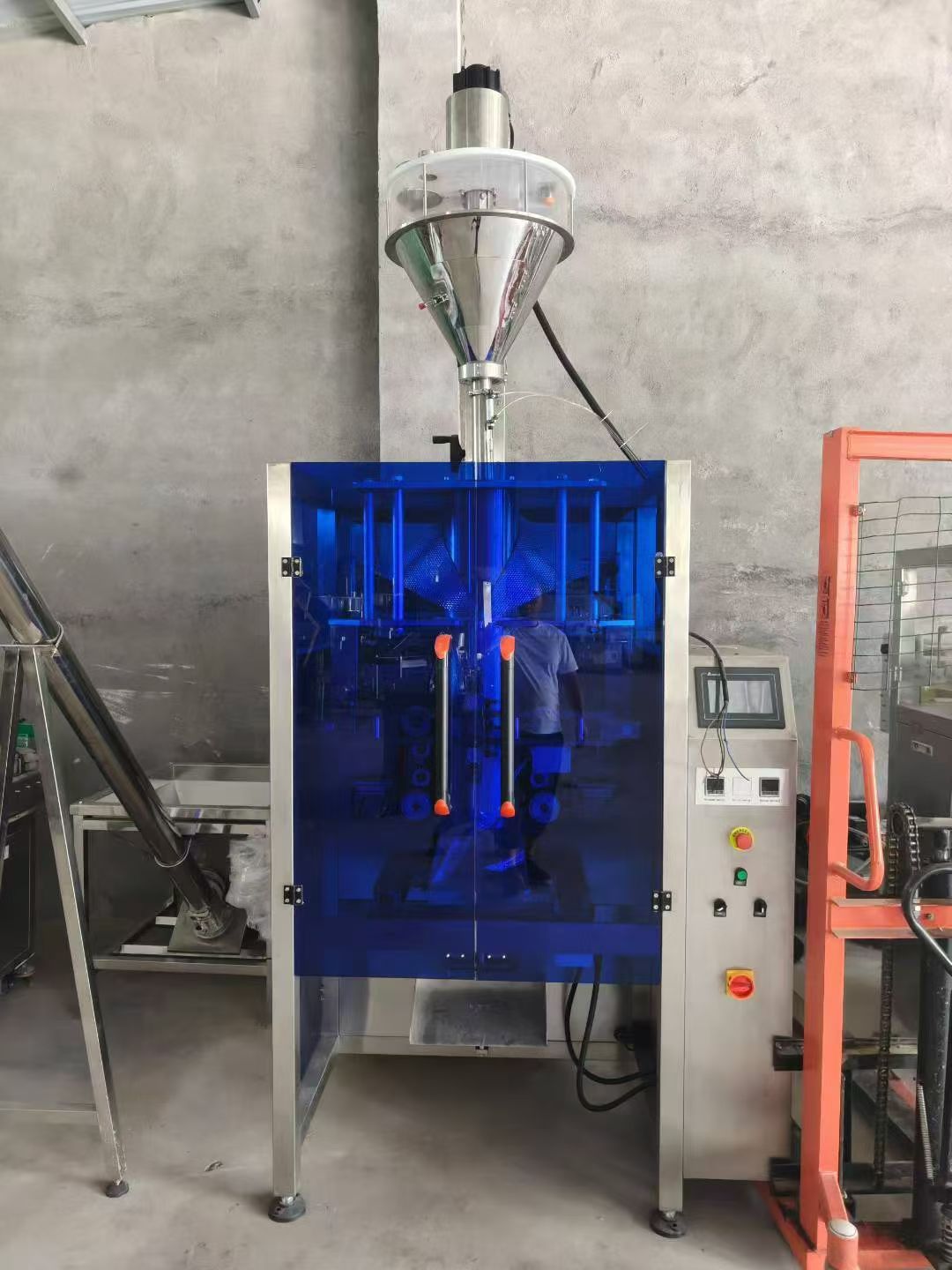 转让二手粉末包装机 一台720型全自动带强制堵料立式粉末包装机