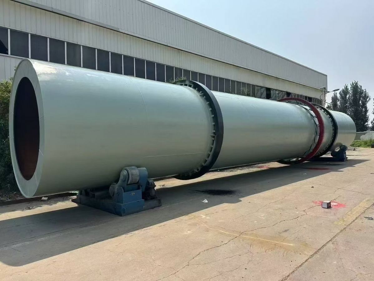 转让二手滚筒烘干机 一套3.2米X20米单筒式滚筒烘干机