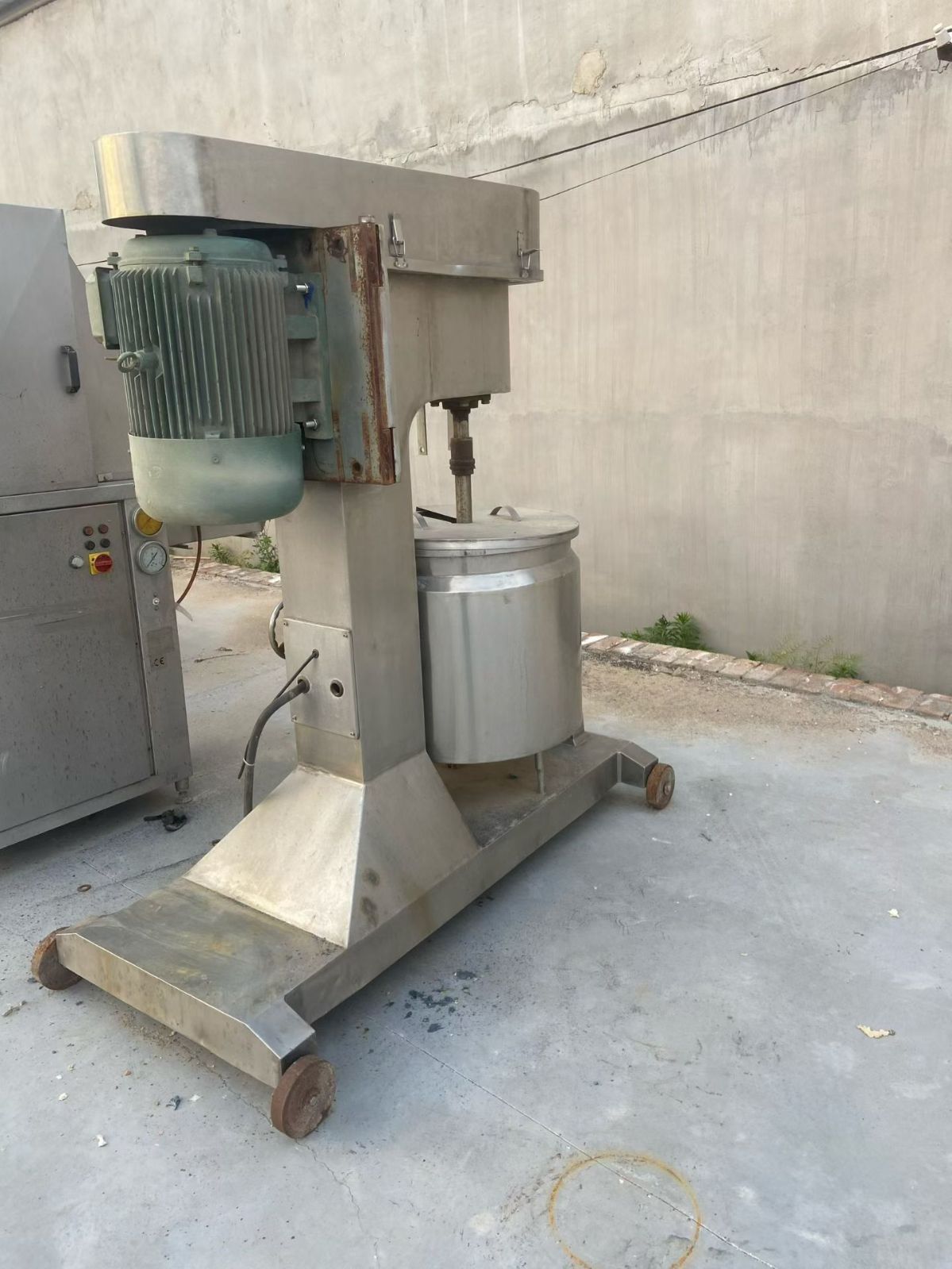 转让二手高速打浆机 一台容积200升变频调速高速打浆机