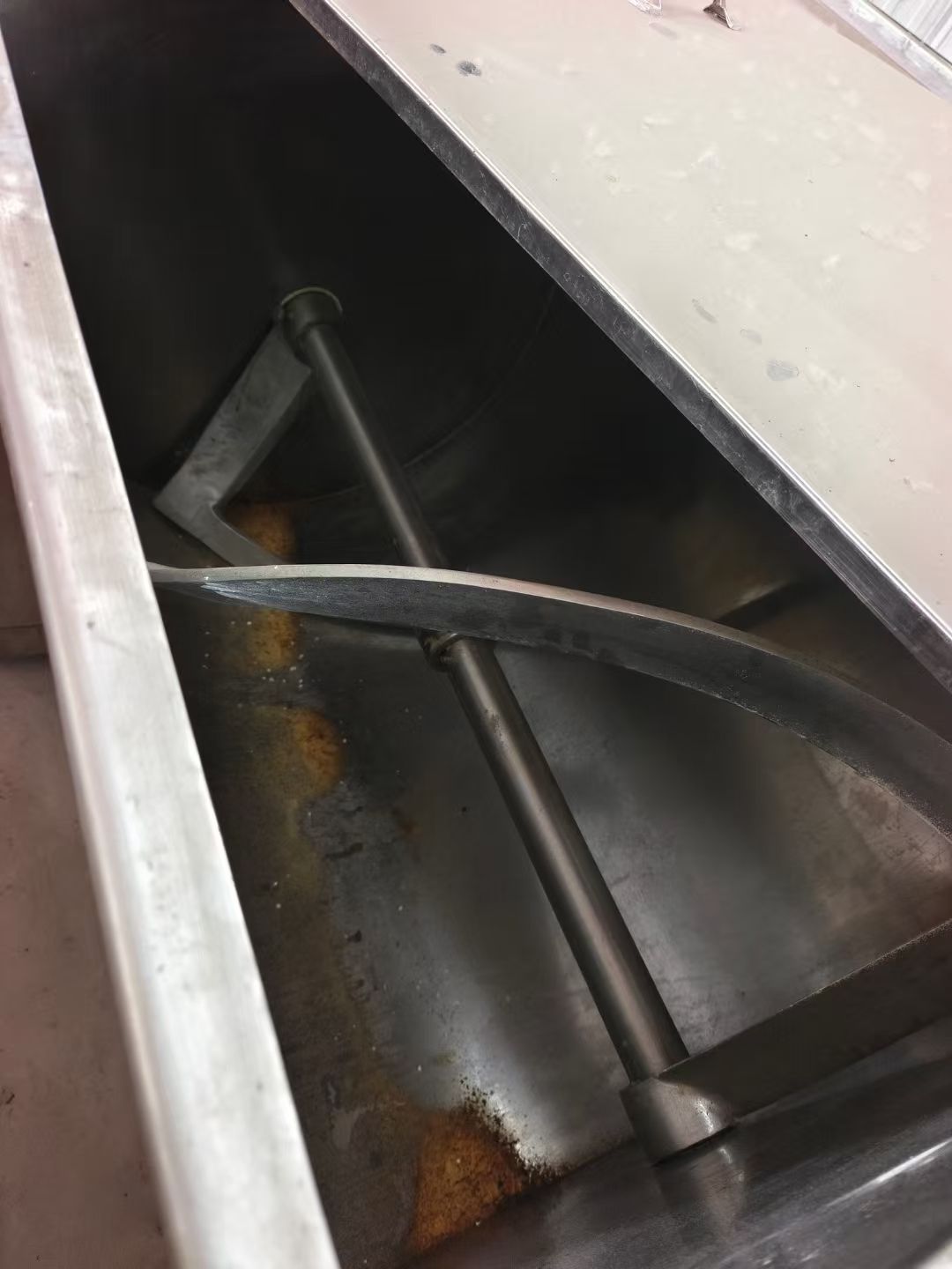 转让二手槽型混合机 一台容积600升全不锈钢卧式槽型混合机