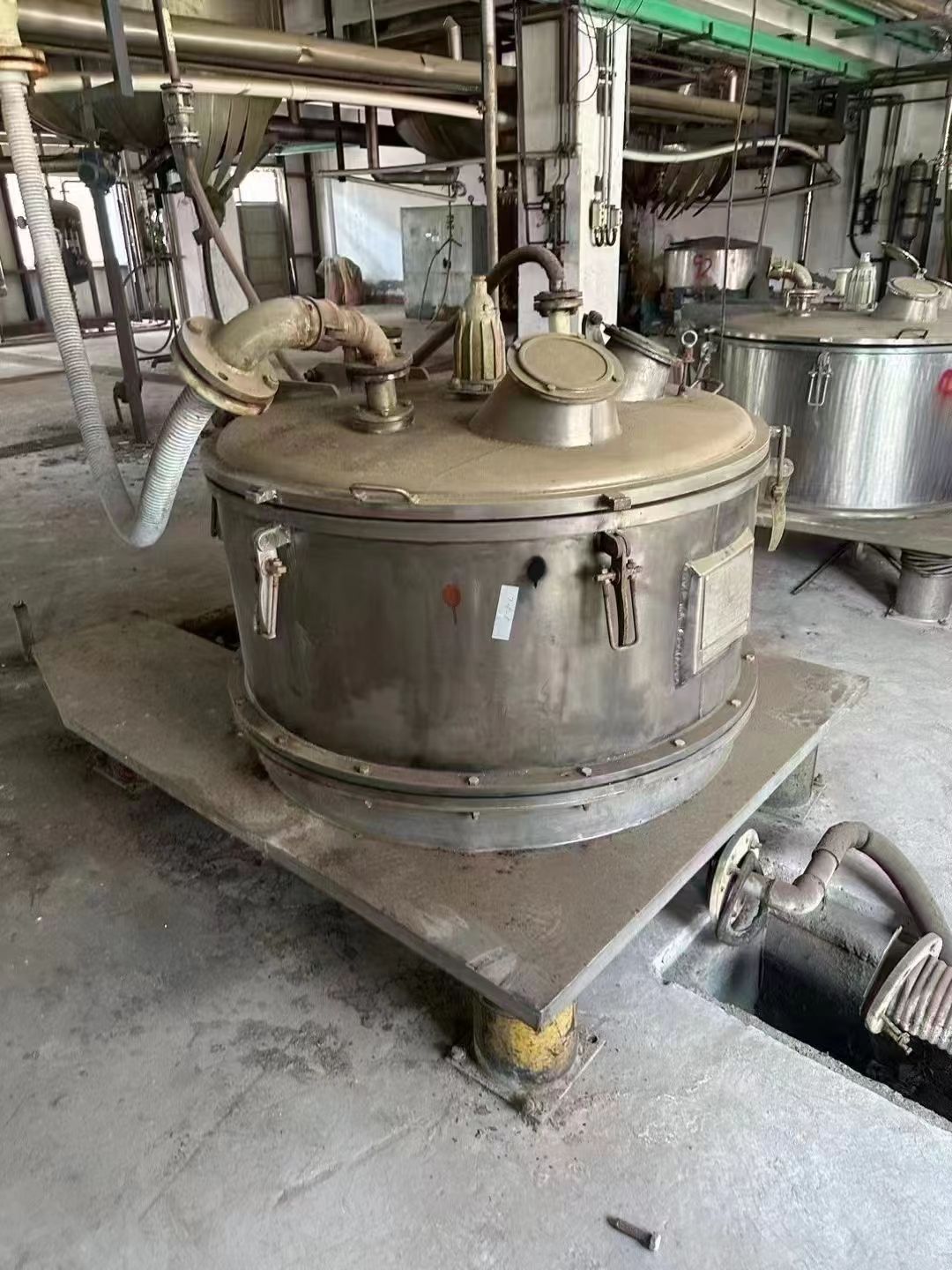 转让二手平板离心机 两台1000型全钛材平板吊带离心机