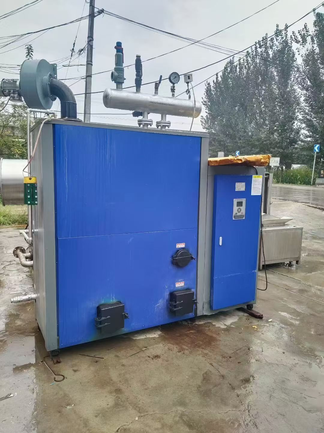 转让二手蒸汽发生器 一台处理量0.5吨生物质蒸汽发生器