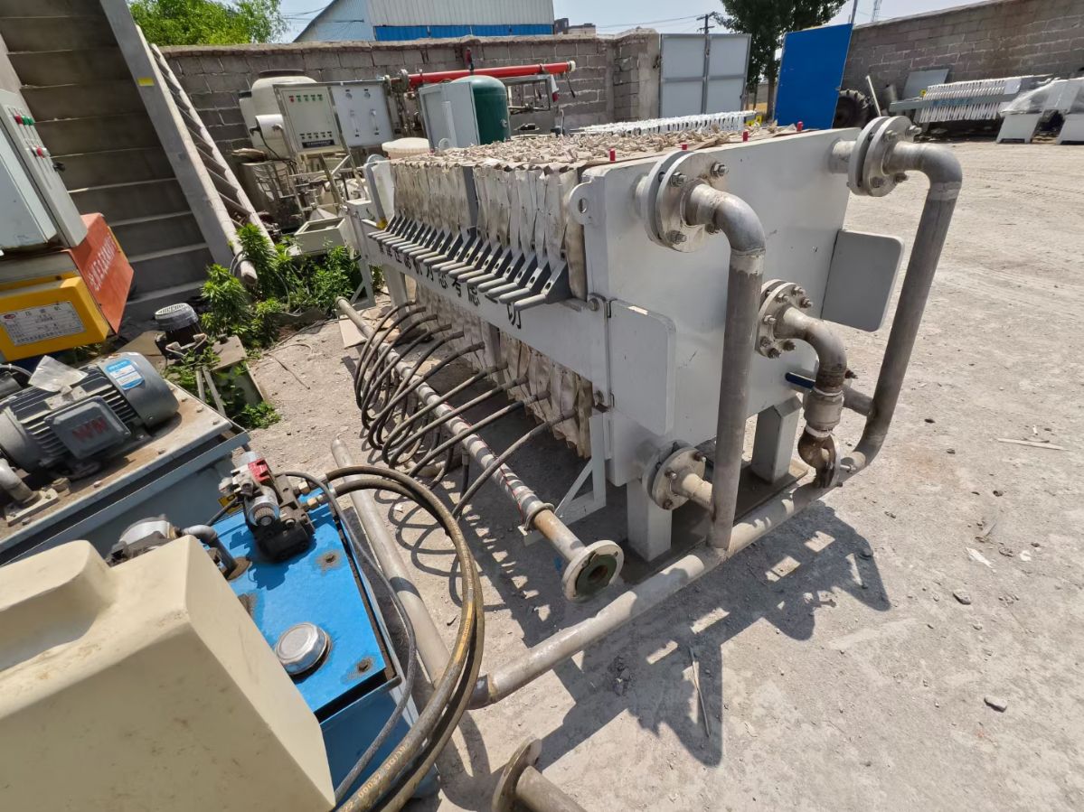 转让二手隔膜压滤机 一台20平方景津产自动隔膜压滤机