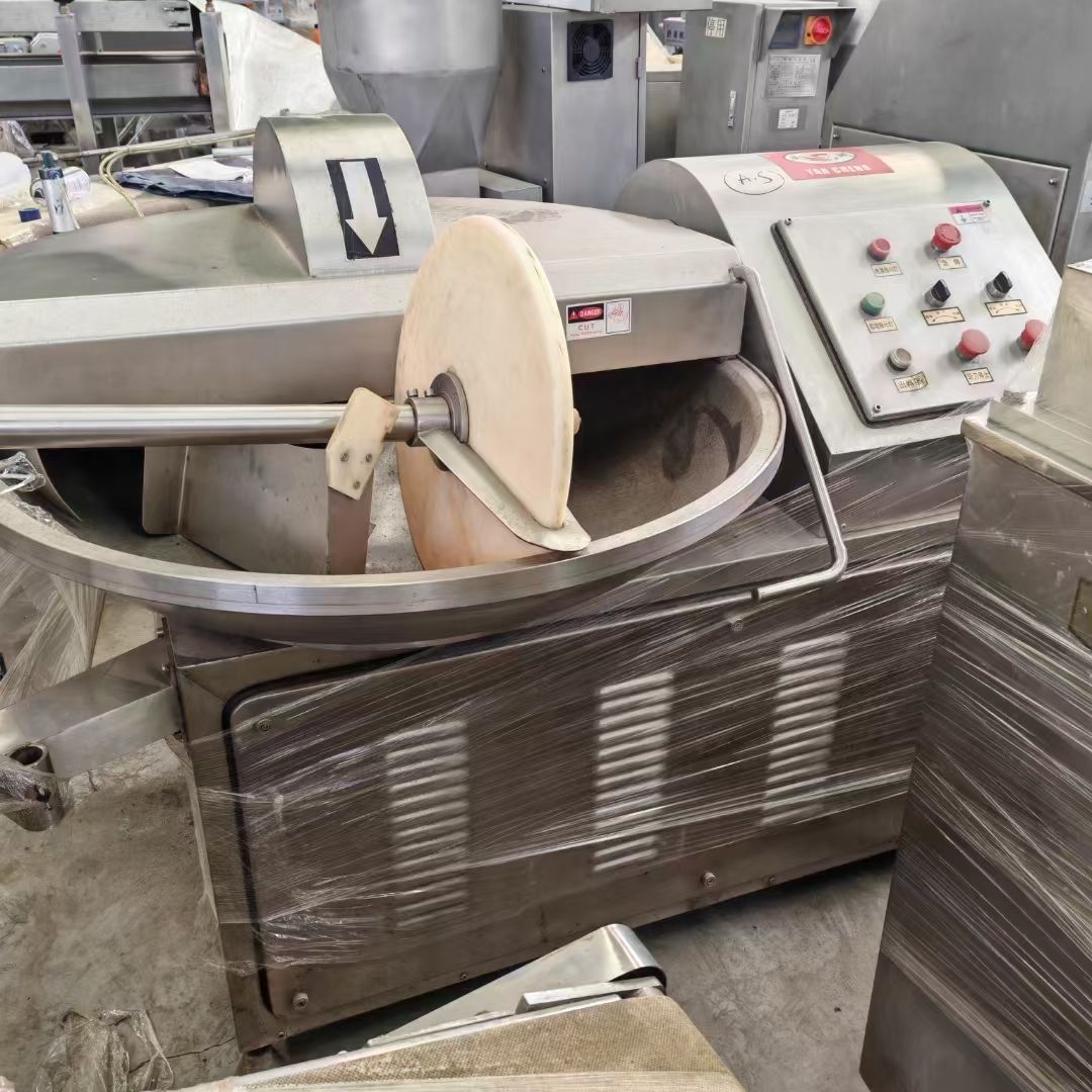 转让二手斩拌机 一台80型北京燕诚产变频高速斩拌机