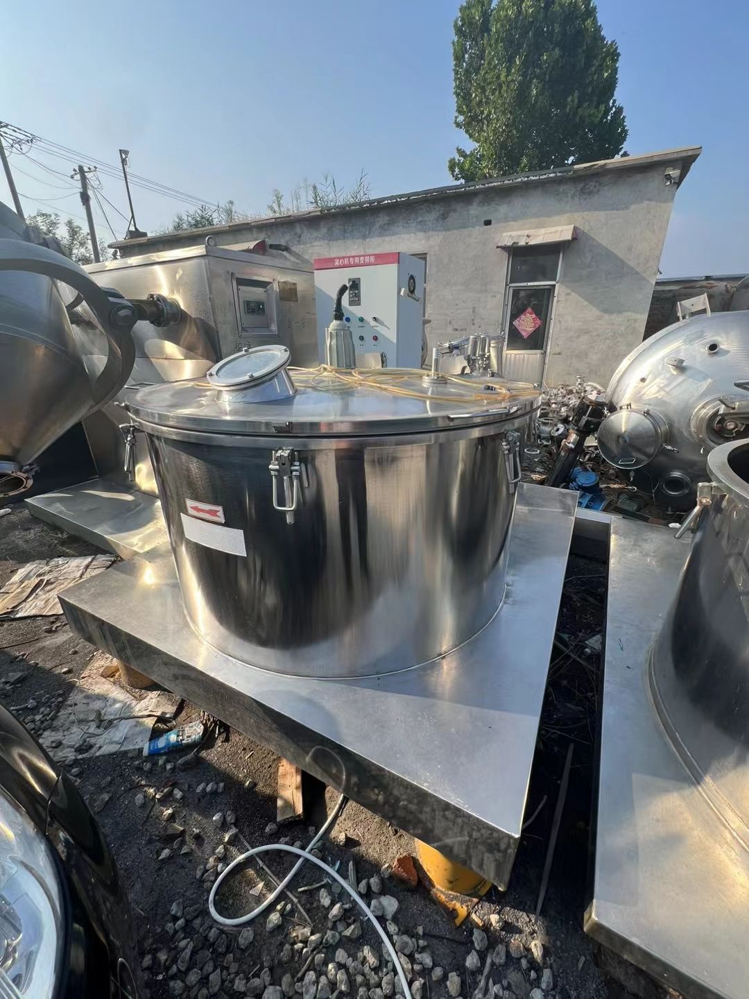 转让二手平板离心机 两台1250型赛得利产平板吊带式离心机