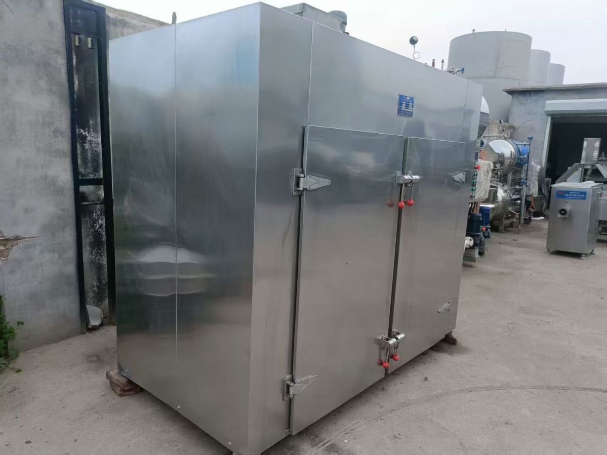 转让二手热风烘箱 一台常州恒迈产两门两车48盘热风循环烘箱