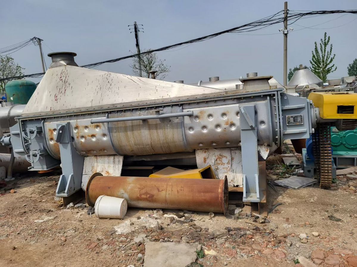 转让二手桨叶干燥机 一台面积50平方工大产连续式空心桨叶干燥机