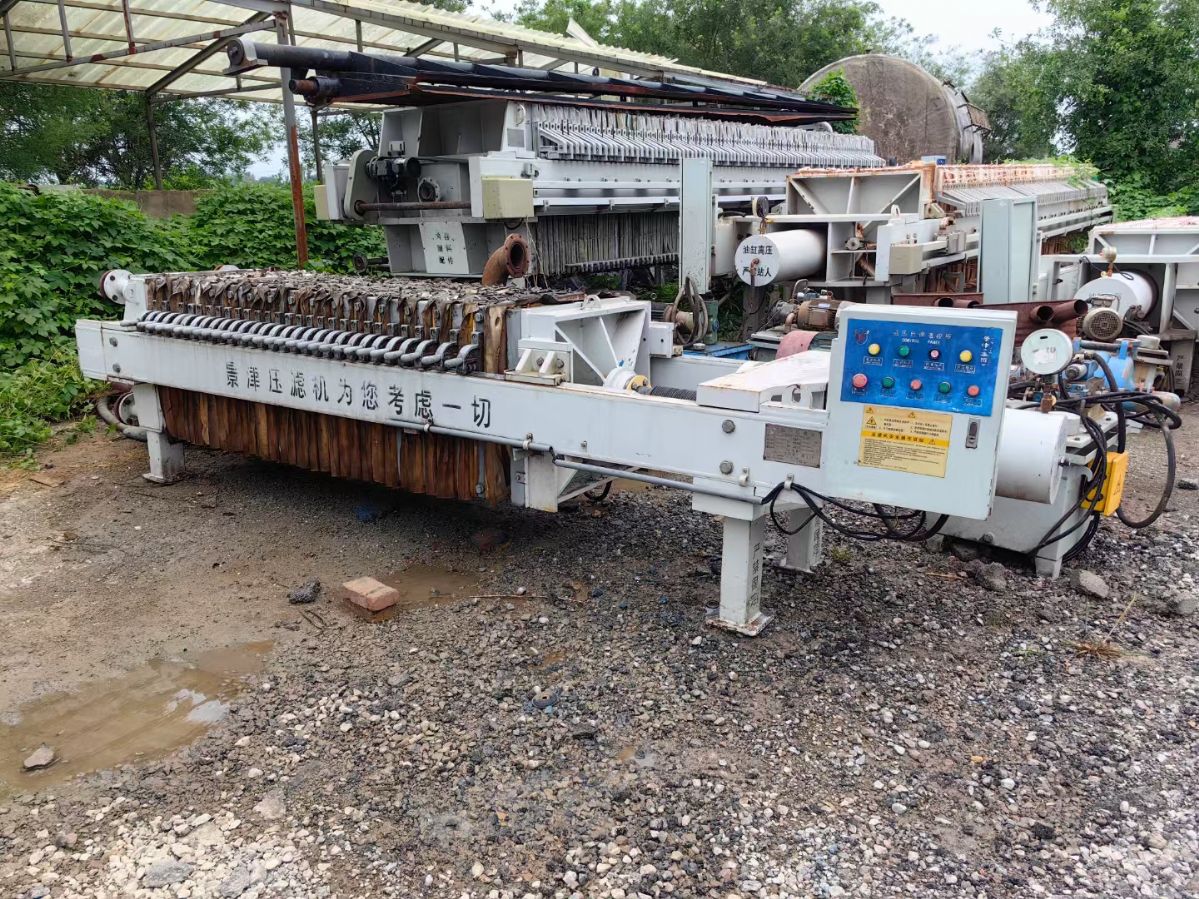 转让二手隔膜压滤机 一台30平方景津产暗流反冲洗隔膜压滤机