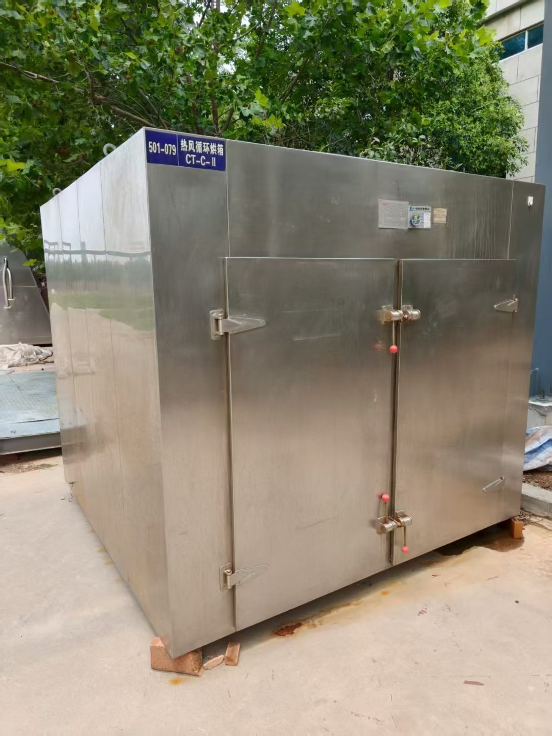转让二手热风烘箱 8台两门四车96盘防爆型热风循环烘箱