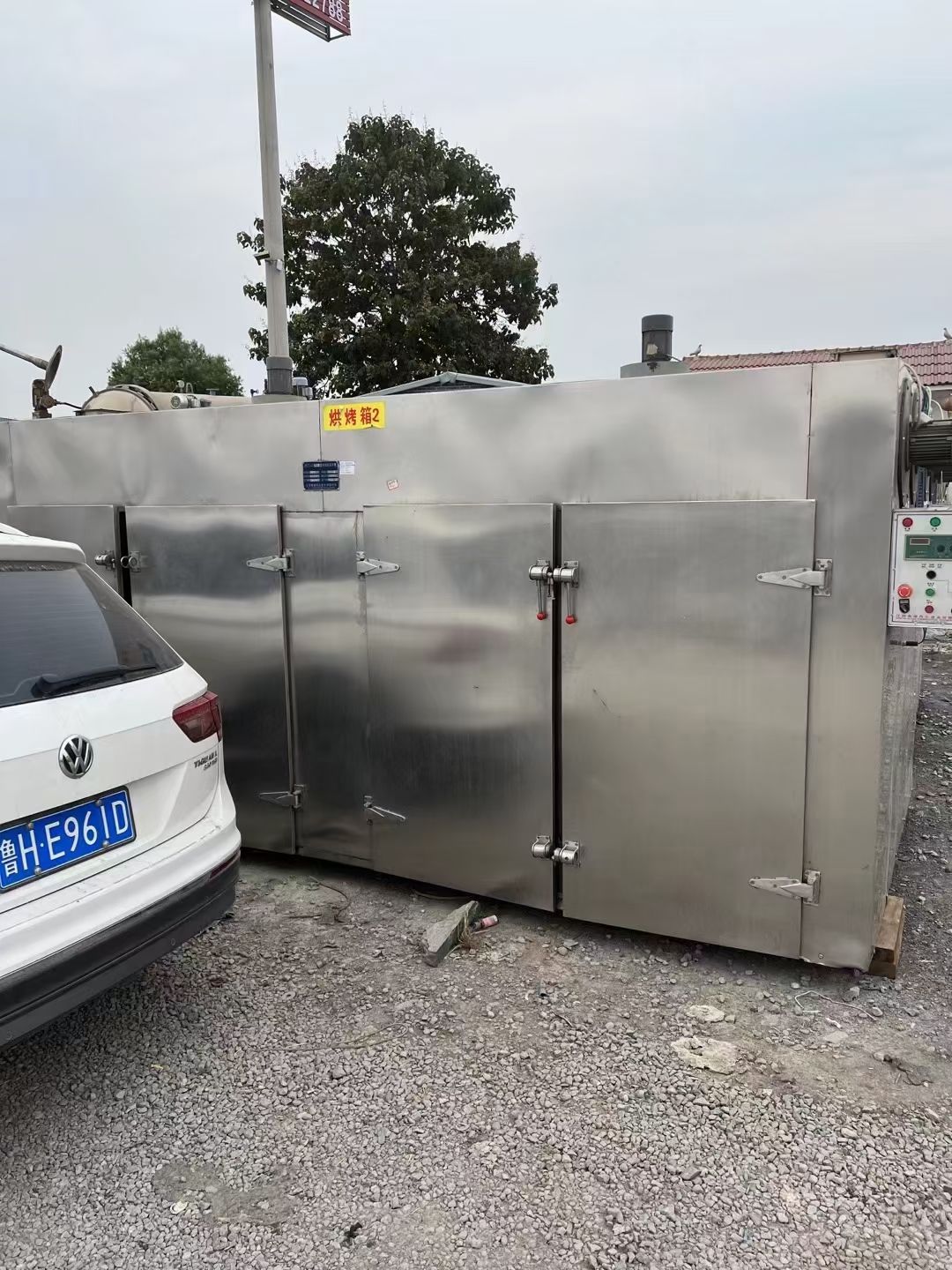 转让二手热风烘箱 四台四门八车电气两用热风循环烘箱