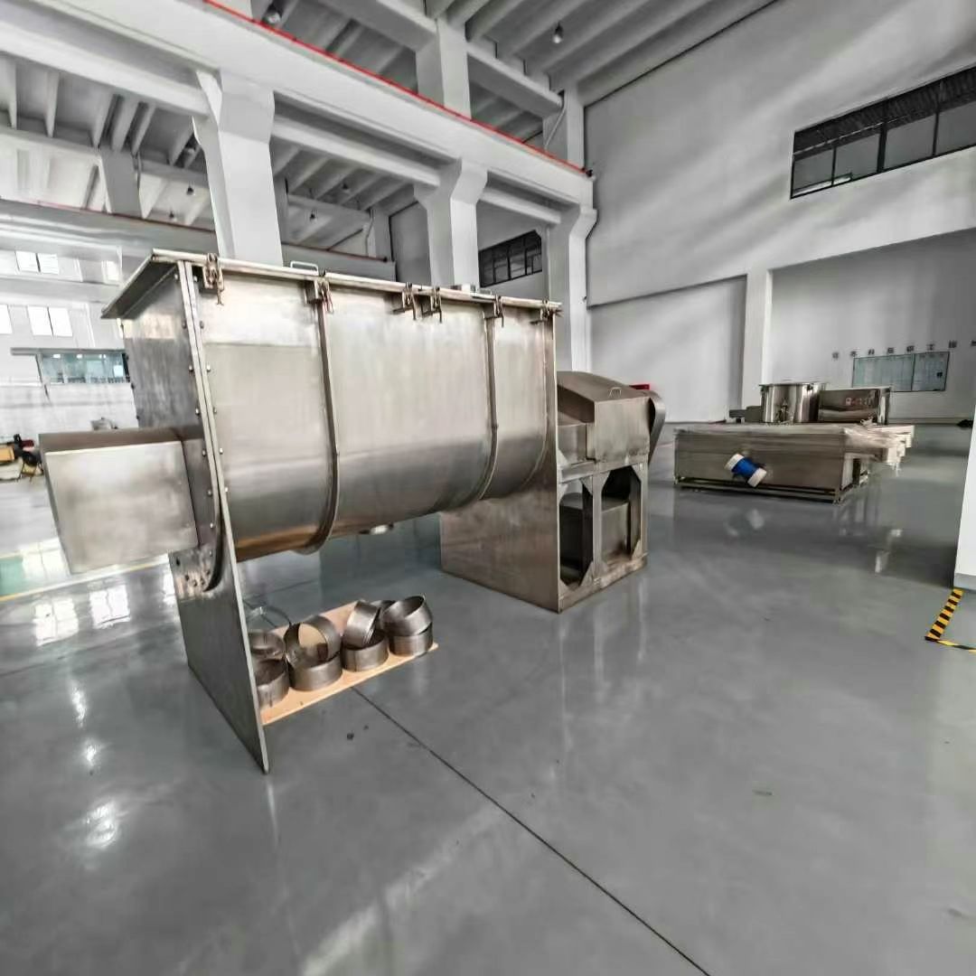 转让二手螺带混合机 一台容积1立方食品级重型螺带混合机