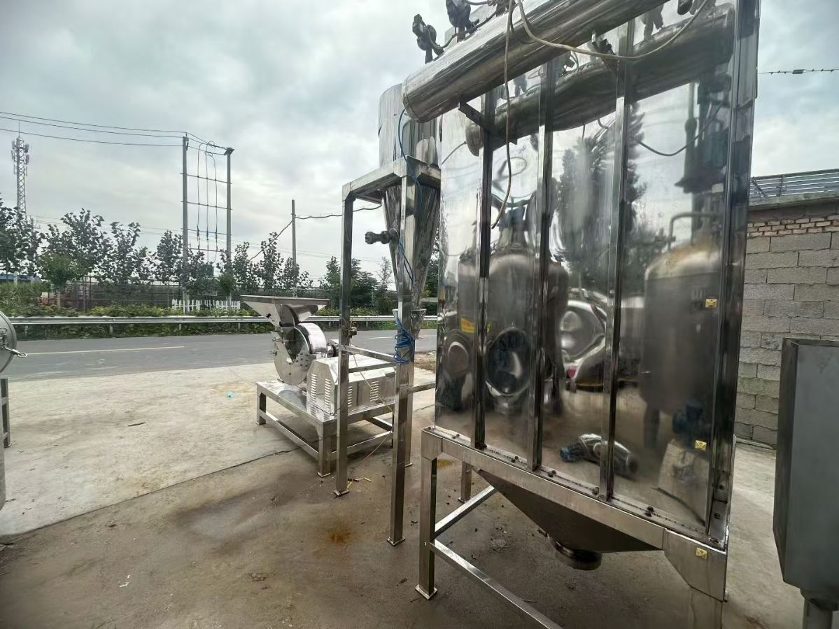 转让二手齿盘粉碎机 一套WF-60B全不锈钢齿盘粉碎机