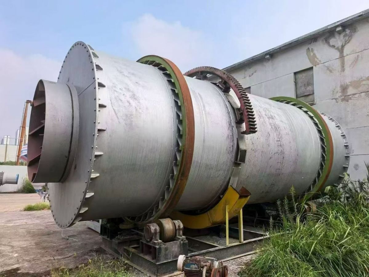 转让二手三筒烘干机一体3.2米X8米加重型三筒烘干机
