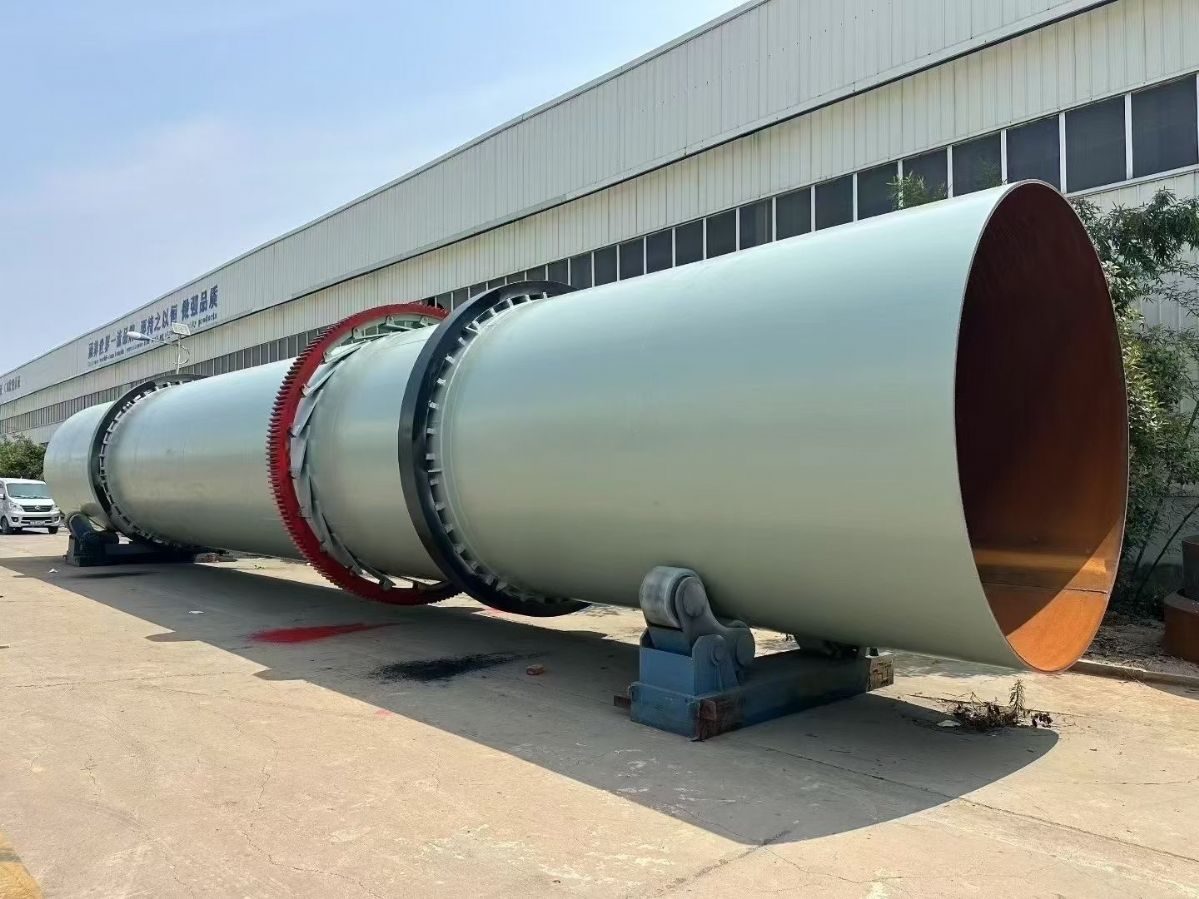 转让二手滚筒烘干机 一套3.2米X20米单筒式滚筒烘干机