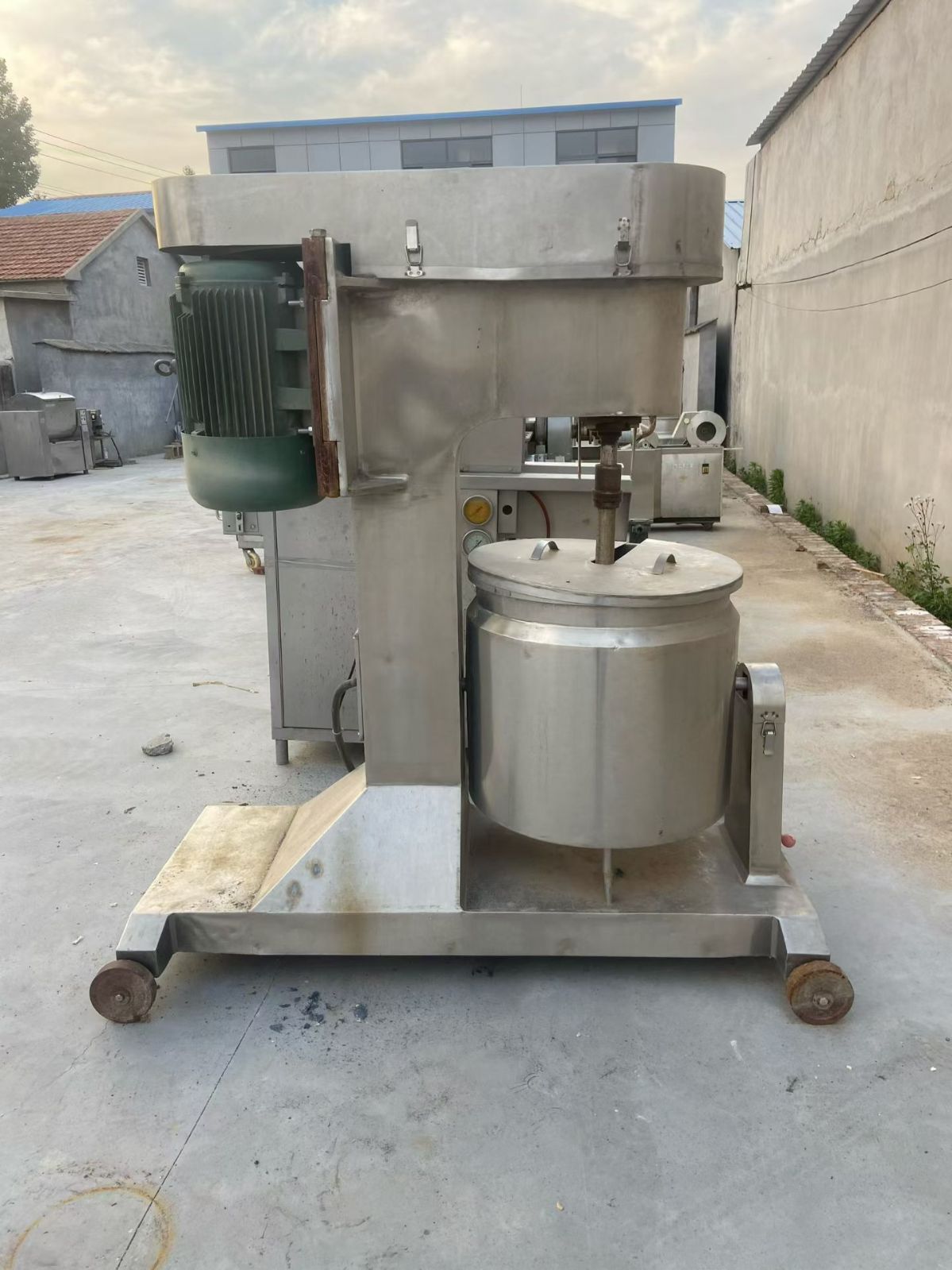 转让二手高速打浆机 一台容积200升变频调速高速打浆机